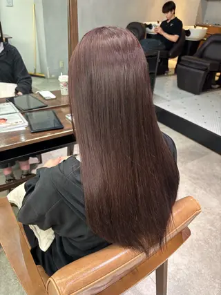 ロング saki‪🌱‬♡ /ボブ/透明感カラーのヘアスタイル