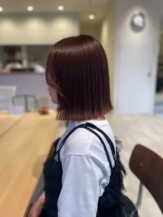 ミディアム カラー パーマ anuenue🌿 西村砂羽のヘアスタイル