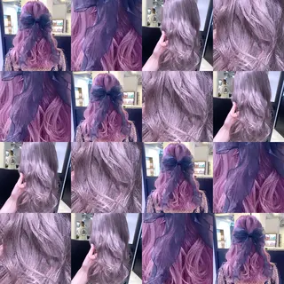 ロング カラー ヘアアレンジ Lani5710所属・🧸ブリーチ特化/前 髪/しょうじりか🎀のヘアスタイル