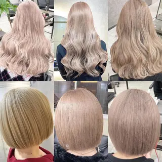 カラー Kvell&Co.所属・ハイトーン カラーのヘアスタイル