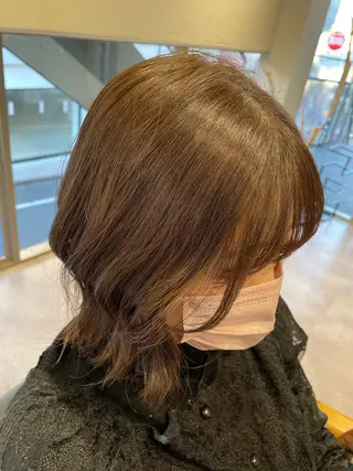 ミディアム 韓国風/オシャレ /縮毛矯正/滝口琴未のヘアスタイル