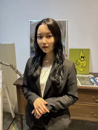 ロング カラー 安藤楓華 fuka andoのヘアスタイル