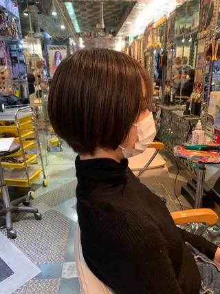 ショート カラー haco+所属・🌈派手髪エクステ ブレイズ🌈ひろとのヘアスタイル