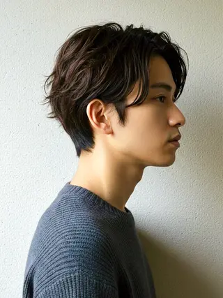 ミディアム カラー パーマ メンズ 🎸メンズ/パーマ/ ショート🎸工藤達哉のヘアスタイル