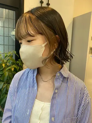 セミロング カラー パーマ ヘアアレンジ メンズ キッズ マツエク・マツパ アイブロウ beauty: beast 中目黒店のヘアスタイル