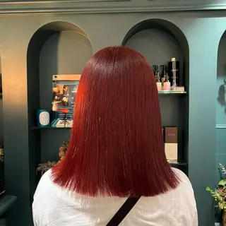 セミロング カラー 🌻暖色カラー🌻 sakuraのヘアスタイル