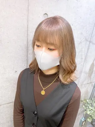 ミディアム カラー kaho🧸 / 大人styleのヘアスタイル