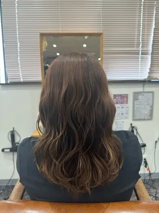 ミディアム カラー N-PLANTS 泉大津【yuua】のヘアスタイル