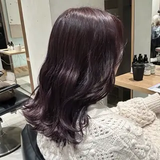 カラー ︎︎🌟韓国艶カラー ︎🌟璃奈 (ﾘﾅ)のヘアスタイル