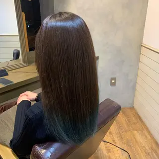 ロング カラー ✨️美髪矯正×似合わ せ艶カラー✨藤田透のヘアスタイル