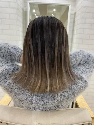 ミディアム カラー ヘアアレンジ 久米 治仁のヘアスタイル