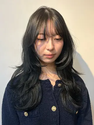 ロング カラー ✂韓国レイヤー 🦋みやび🪽のヘアスタイル