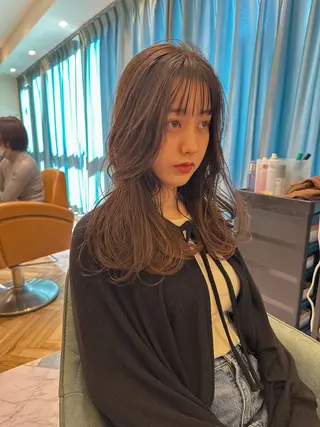 セミロング レイヤーカット/艶カ ラー/chihiroのヘアスタイル