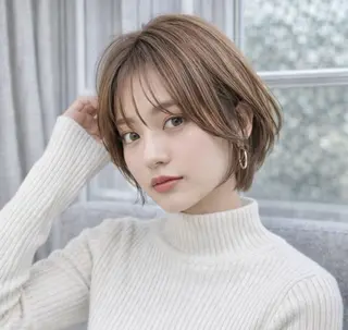 ショート 【3月限定】 ショート　岡　那輝のヘアスタイル