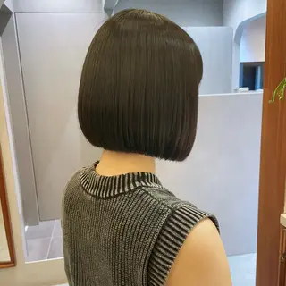 ショート ボブ/縮毛矯正/レイ ヤー♡Natsukiのヘアスタイル