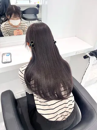 ロング 艶カラー美髪縮毛矯正 /髪質改善✨️ユウキのヘアスタイル