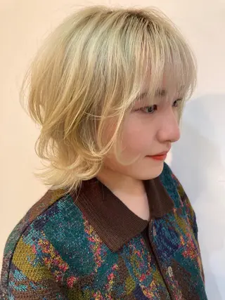 ミディアム カラー 新宿/髪質改善/ 阿久津凜のヘアスタイル