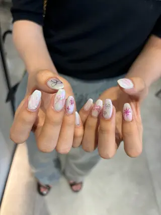 ネイル ハイトーン/レイヤー nail 百咲💌のヘアスタイル