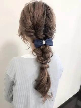 ロング ヘアアレンジ 沢田 瞳のヘアスタイル