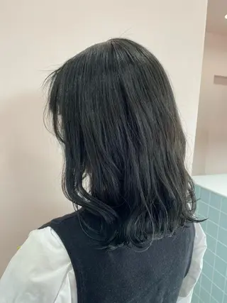 ミディアム カラー ヘアアレンジ SALOWIN横浜所属・𓍯韓国style/ 髪質改善𓍯中村和希のヘアスタイル