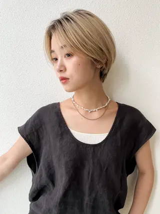 ショート 銀座 ショートヘア Nakasanのヘアスタイル