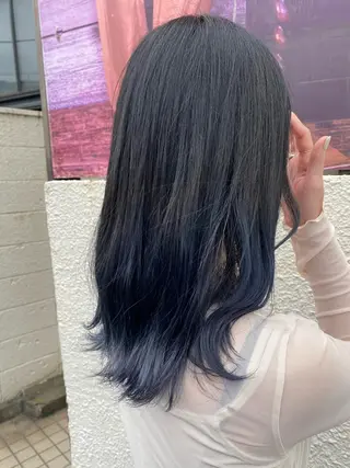 セミロング カラー niconail 千歳烏山店所属・niconail 🧣ayu 📍烏山のネイルデザイン