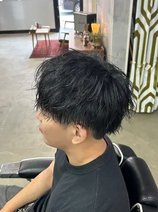 ミディアム 👑パーマの王様👑 【メンズ専門店】のヘアスタイル