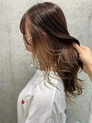 セミロング カラー 🤍柔らかhair 🤍Kazu 🐩のヘアスタイル