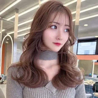 ロング カラー 艶カラー/ボブ /似合わせ/田口愛那のヘアスタイル