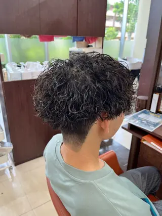 ショート パーマ メンズ AROH  men's cut&men's perm 船橋店所属・🧊メンズ特化🧊 高木航希のヘアスタイル
