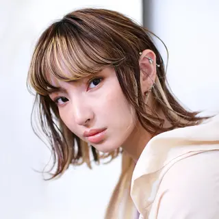 カラー カットカラーモデル -yui -のヘアスタイル