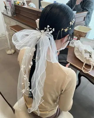 ミディアム ヘアアレンジ サソウ ユリエ🥥のヘアスタイル