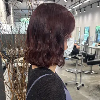 ミディアム カラー 髪質改善ストレート /暖色カラー🎀🪞のヘアスタイル