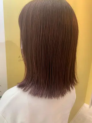 ミディアム カラー hub hair レイヤー/透明感のヘアスタイル