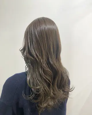 ロング カラー あべ ゆうかのヘアスタイル