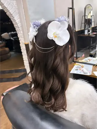 ロング ヘアアレンジ 🦄🩵YUNA 🩵🦄のヘアスタイル