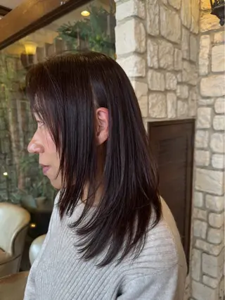 セミロング オノ　ソウイチロウ/ レイヤー/パーマのヘアスタイル