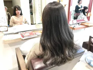 セミロング カラー メンズ指名多数!! SiLO 田島のヘアスタイル