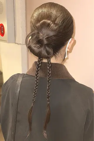 ロング ヘアアレンジ 髪質改善・艶髪カラー 🌷miku🌷のヘアスタイル