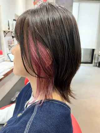 ミディアム カラー 駅チカ【ali'i】 アリイ花崎友美☘のヘアスタイル