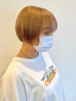 ショート カラー GO TODAY シェアサロン 原宿Verno店所属・髪質改善/ブリーチ/ ボブ特化/よしきのヘアスタイル