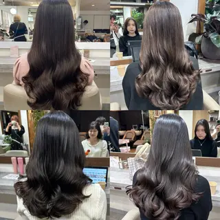 ロング 韓国風パーマ/ヘア セット/店長みづきのヘアスタイル