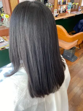 ミディアム 髪質改善/艶カラー 塩野成一のヘアスタイル
