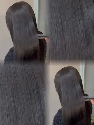 ロング ブリーチ/透明感 岡山駅/のりまきのヘアスタイル