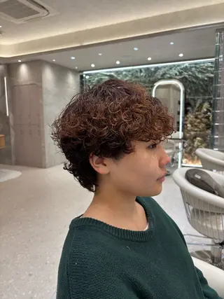 パーマ Cloe 銀座 【クロエ ギンザ】所属・ハイトーン/暖色 カラー/maoのヘアスタイル