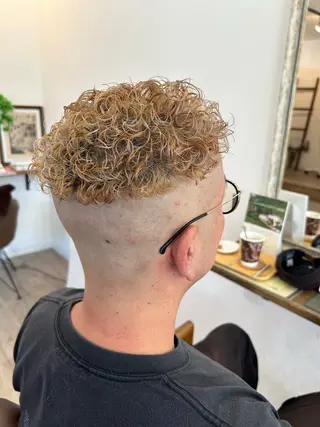 ショート カラー パーマ メンズ hair  shiki  志希所属・hair shiki -志希-のヘアスタイル