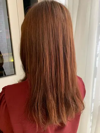 セミロング u n aのヘアスタイル