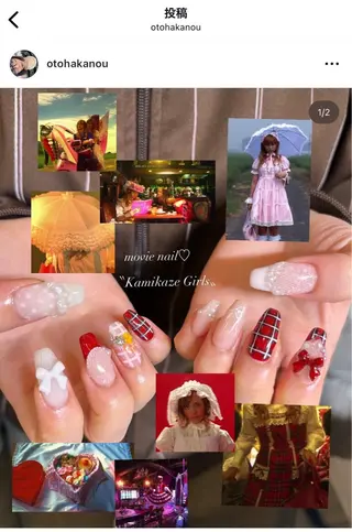 ネイル Nilz心斎橋店【ニルズ】所属・岩本 乙羽のネイルデザイン