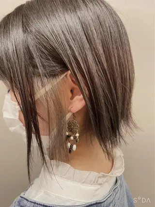 セミロング カラー ヘアアレンジ ネイル マツエク・マツパ アイブロウ 【メンズサロン】 BLUCK 横浜のヘアスタイル