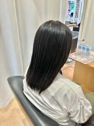 ミディアム パーマ 秋山知穂🌸縮毛矯正 ショートお任せ🌸のヘアスタイル